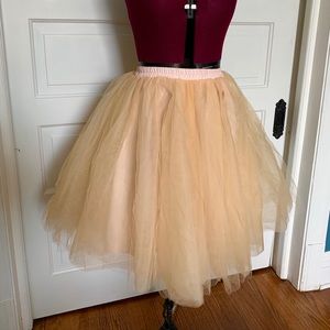 Peach Tulle Ballerina Skirt